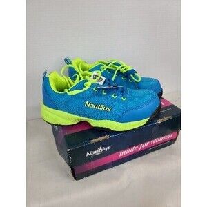NIB Nautilus Safety Footwear - SZ 8W Blue/Green/Blue  safety toe womans